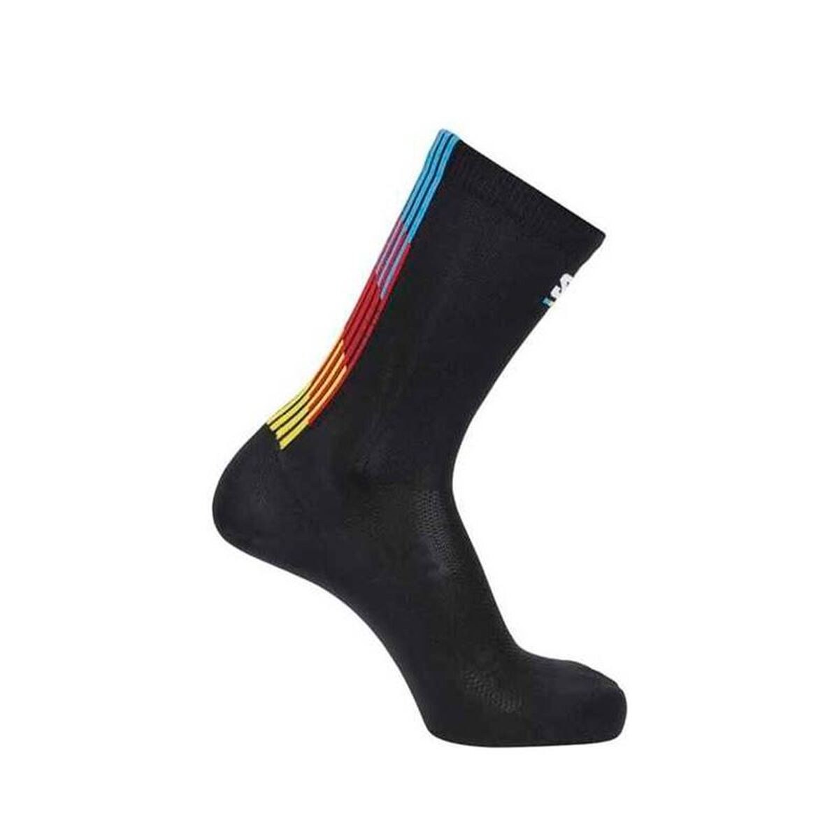 Sports Socks Pulse Race Flag Crew Black