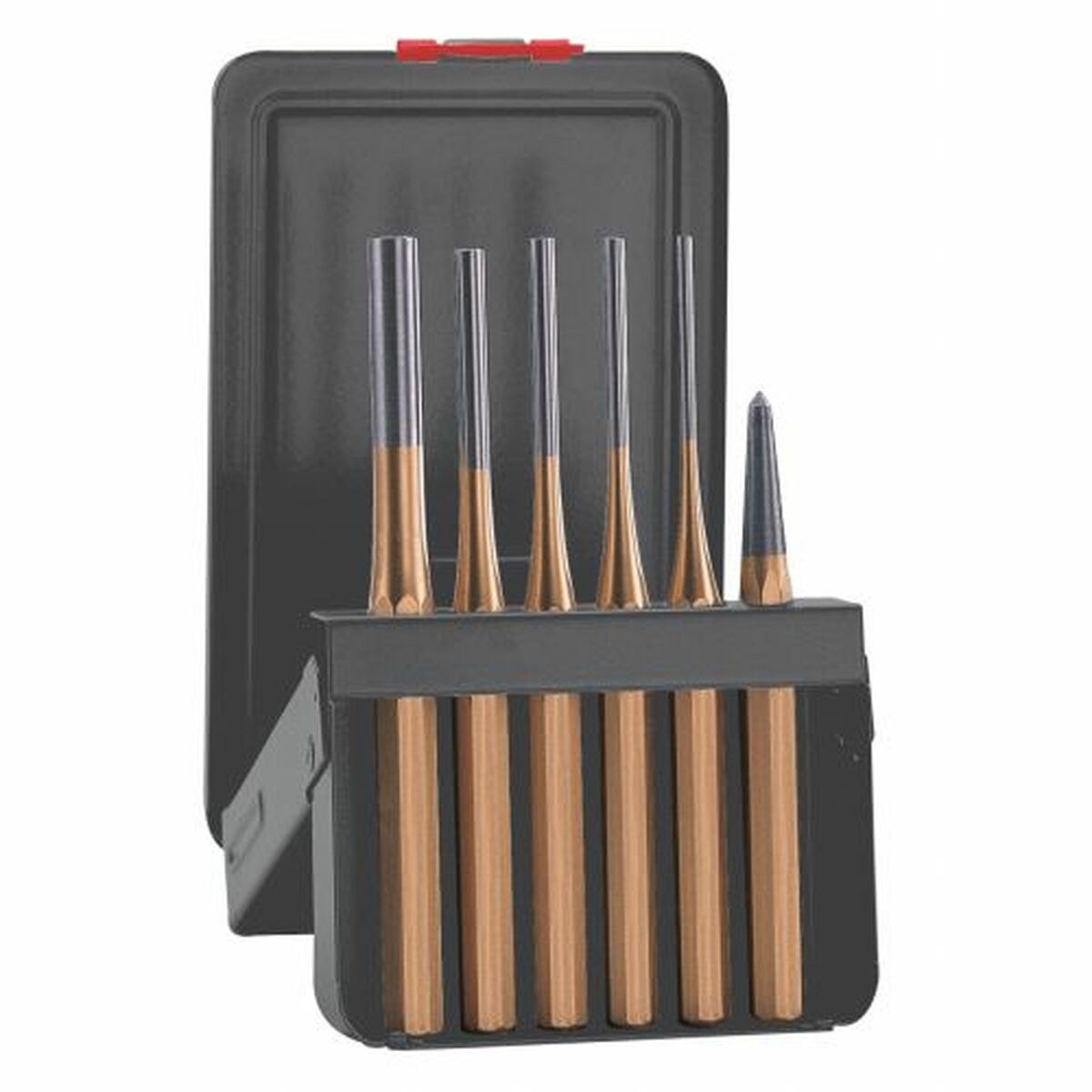 Set of cylindrical pin punches Golden 6 Pieces