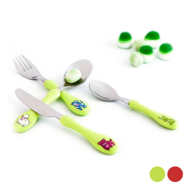 Cutlery set Enfant Metal Bicoloured