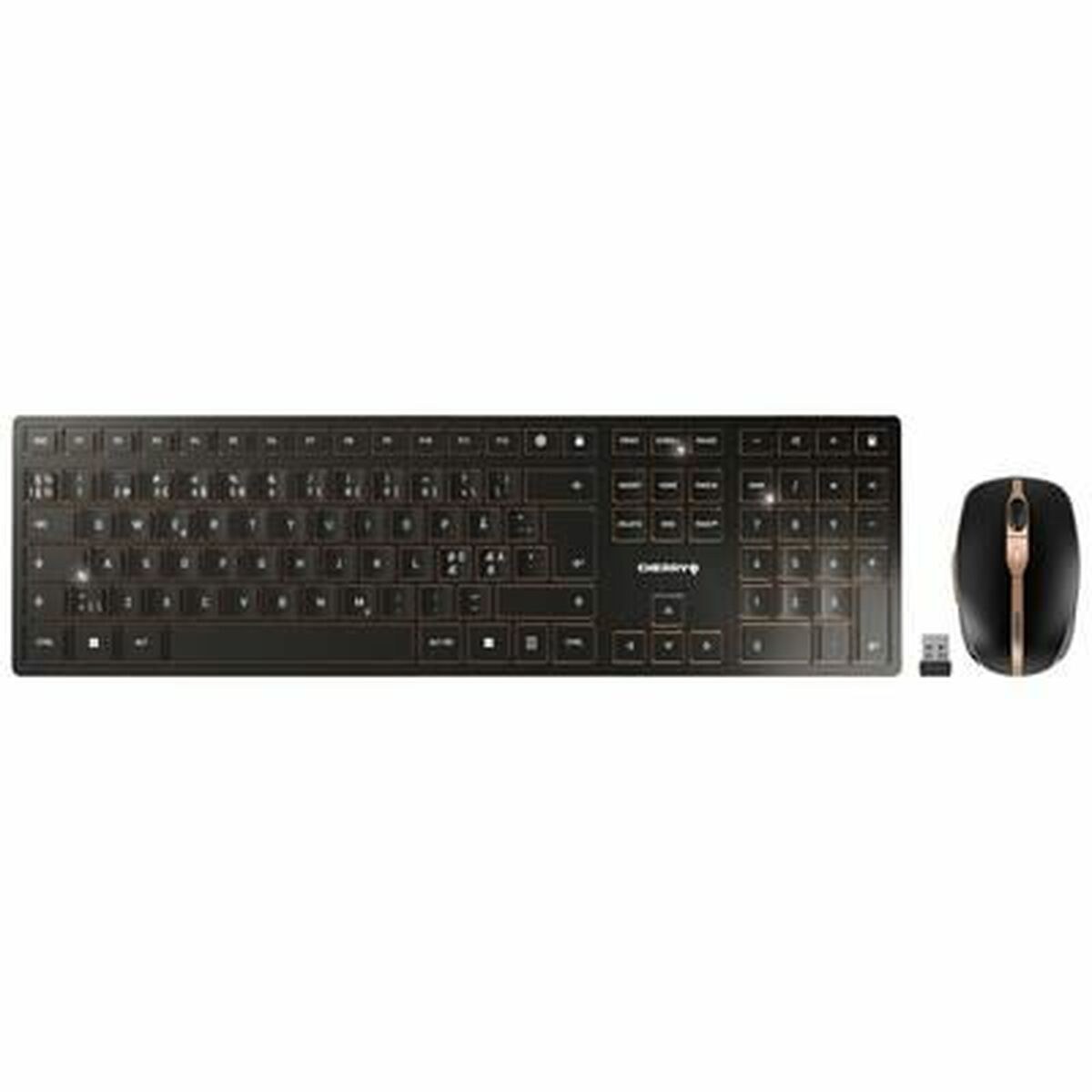 Клавиатура и мышь JD-9100PN-2 Чёрный Испанская Qwerty