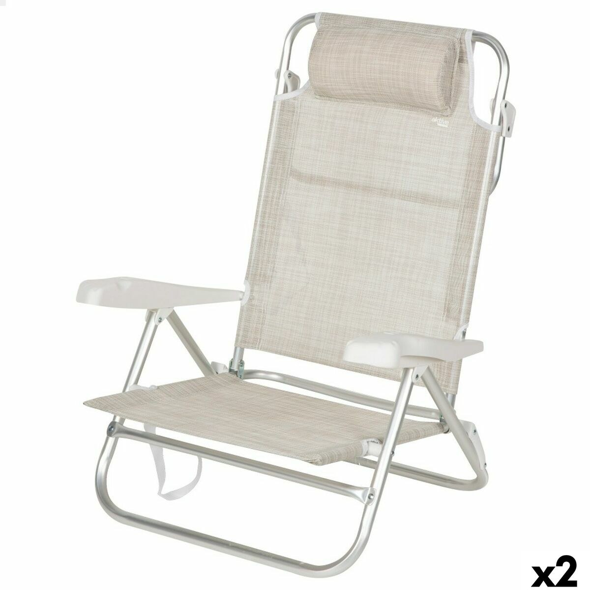 Пляжный стул 47 x 82 x 49 cm (2 штук)
