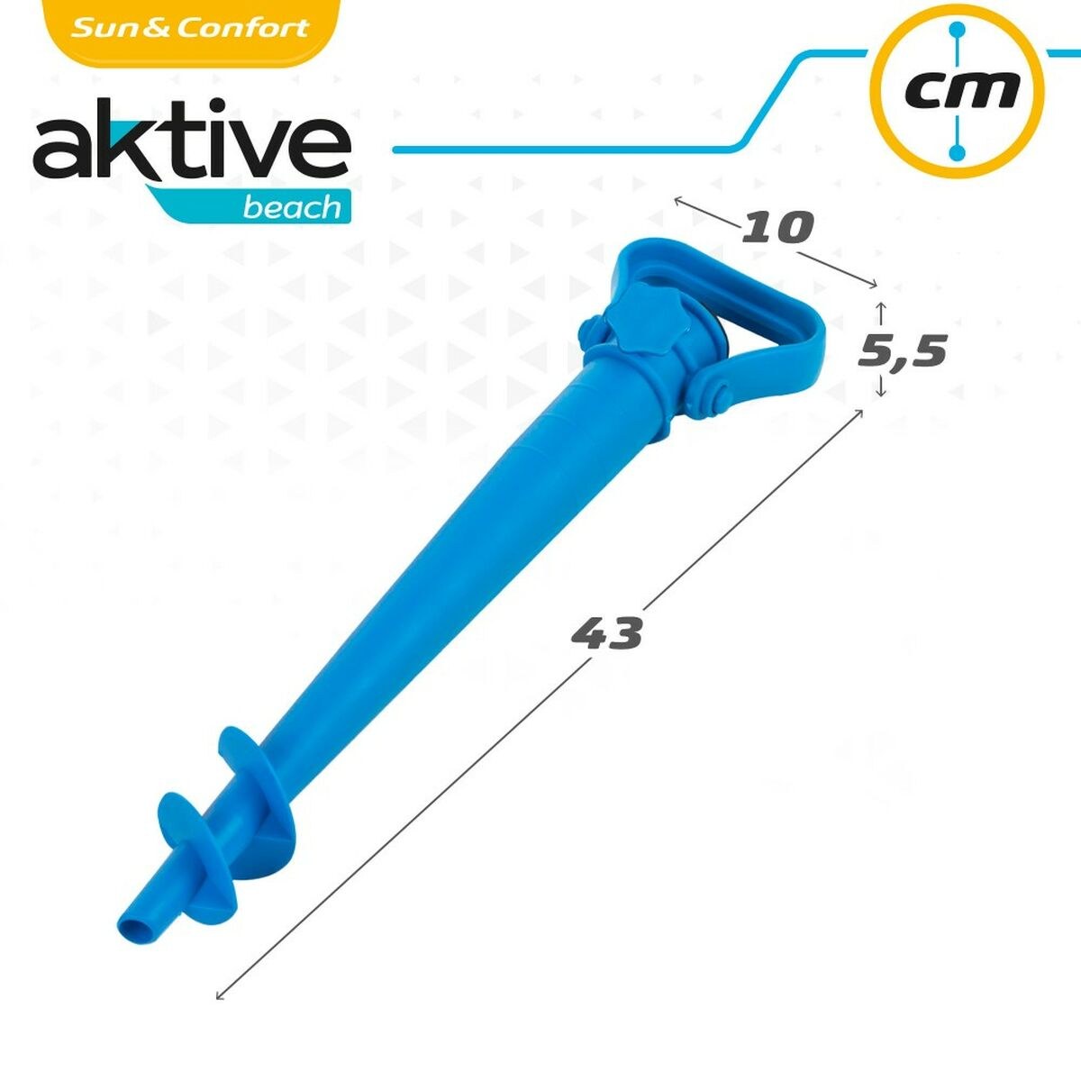 Umbrella Anchor Beach Plastic 10 x 43 x 5,5 cm (24 Units)
