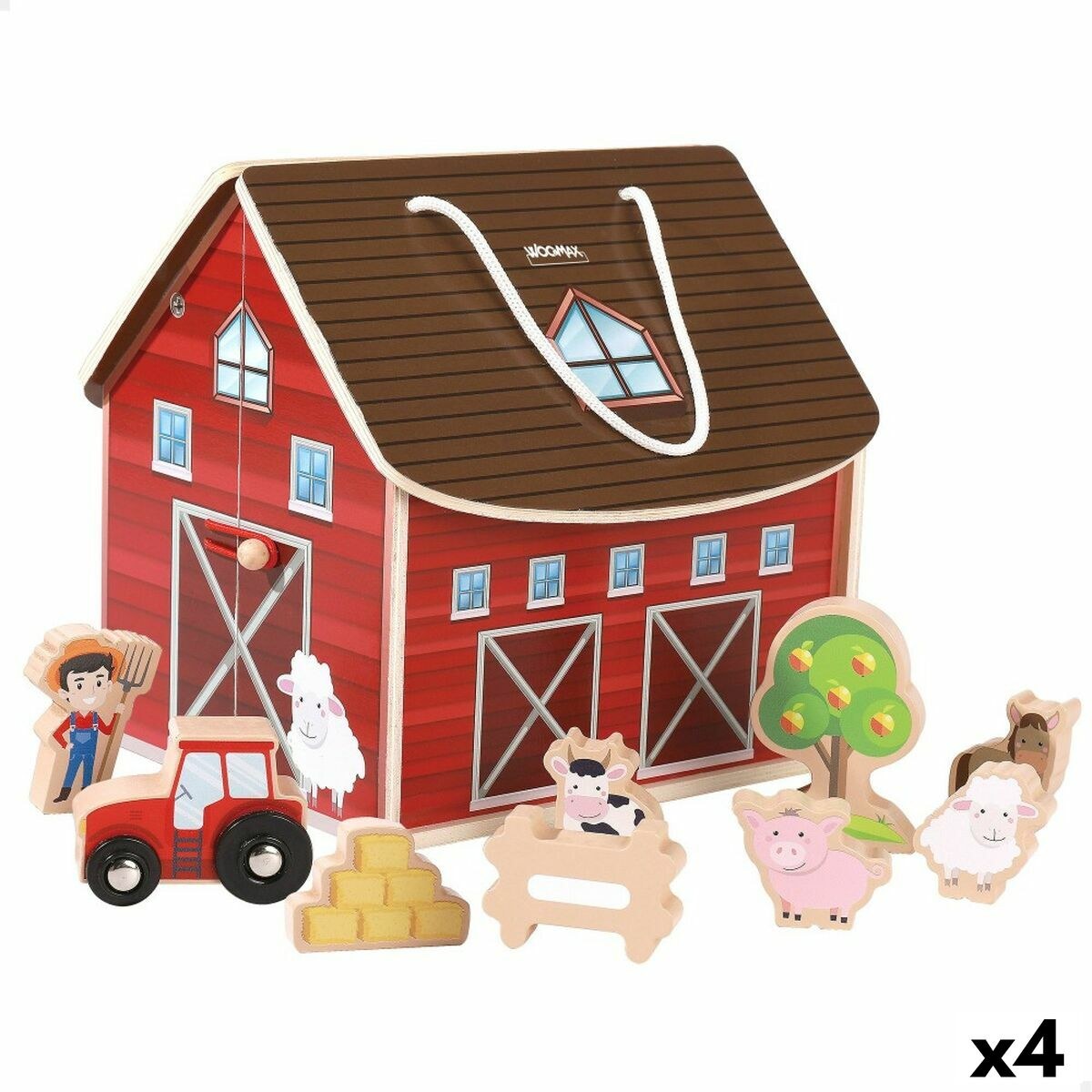 Playset Ферма 9 Предметы 4 штук 19 x 18 x 19 cm