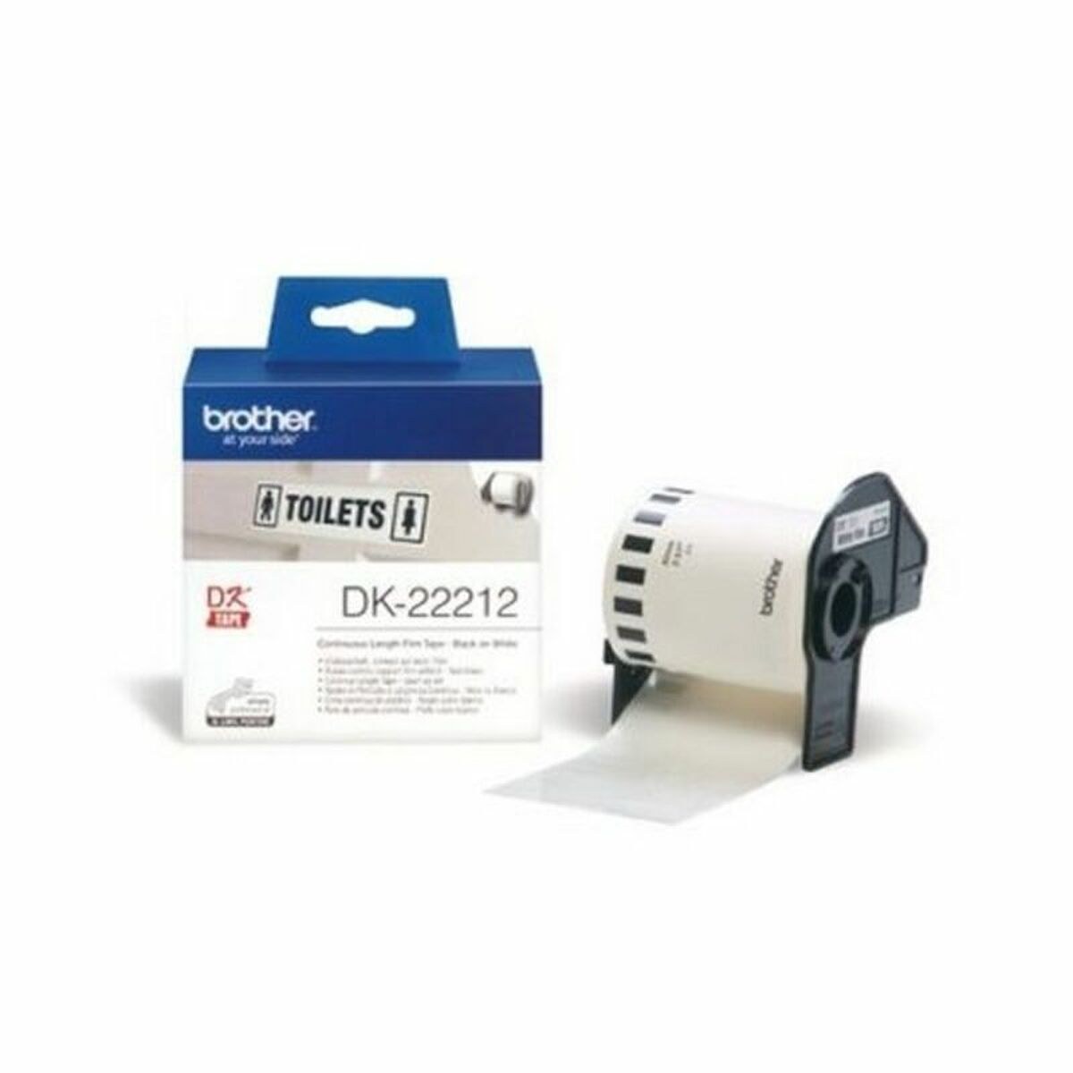 Continuous Film Tape DK22212 Black/White White