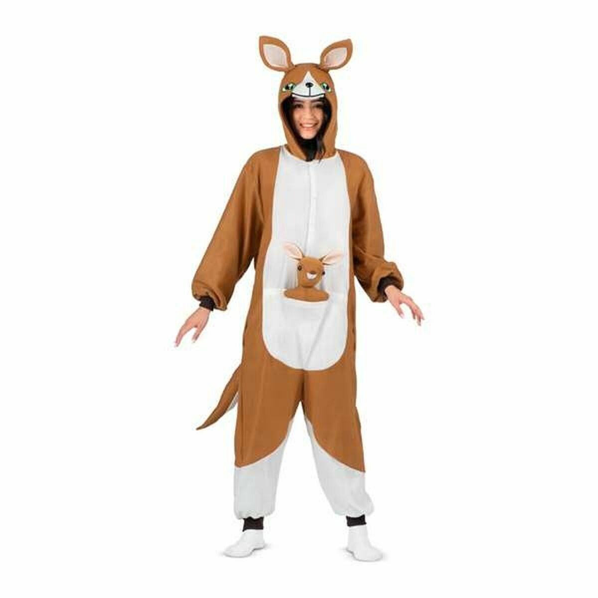 Costume for Adults 3 Pieces Kangaroo Brown