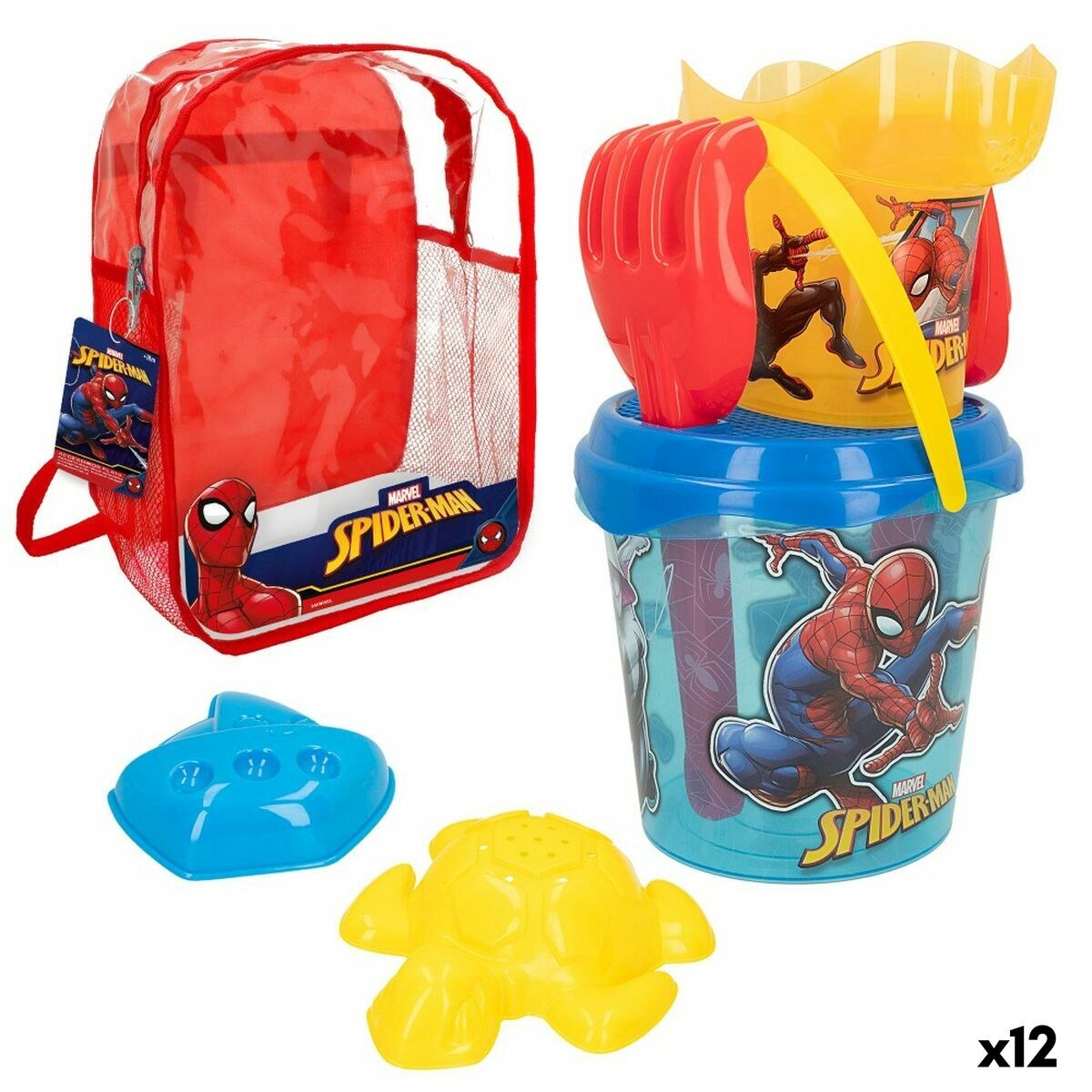 Beach toys set 18 x 16 x 18 cm (12 Units)