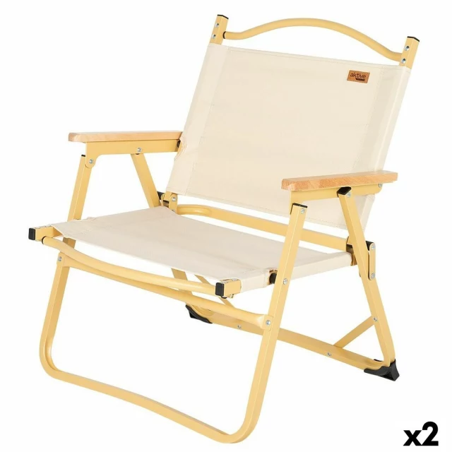 Foldable Camping Chair Sabana 47 x 62 x 42 cm (2 Units)