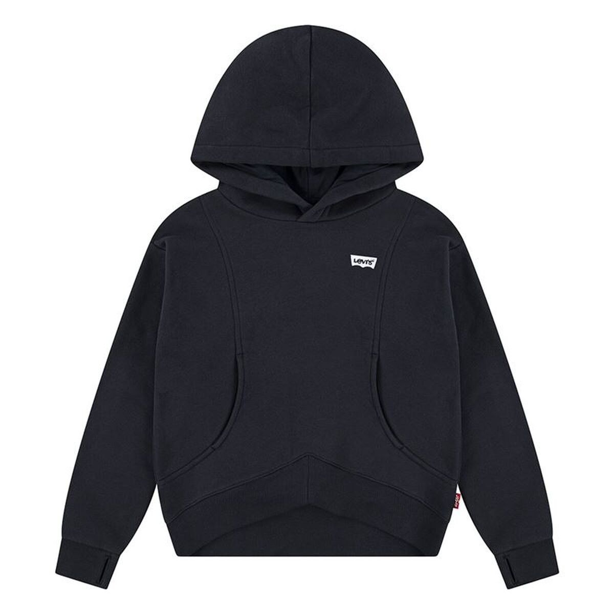 Толстовка с капюшоном для девочек Batwing Patch Hoodie Чёрный