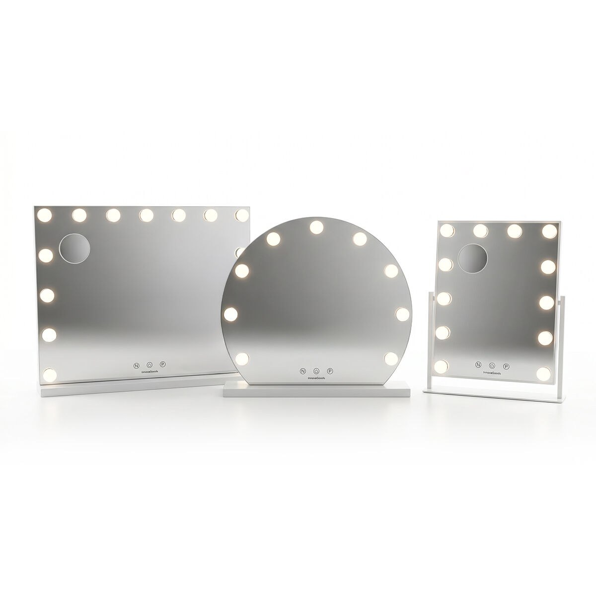 Гримерное зеркало с LED-подсветкой Hollywood Glimma Deluxe 15 Лампочки