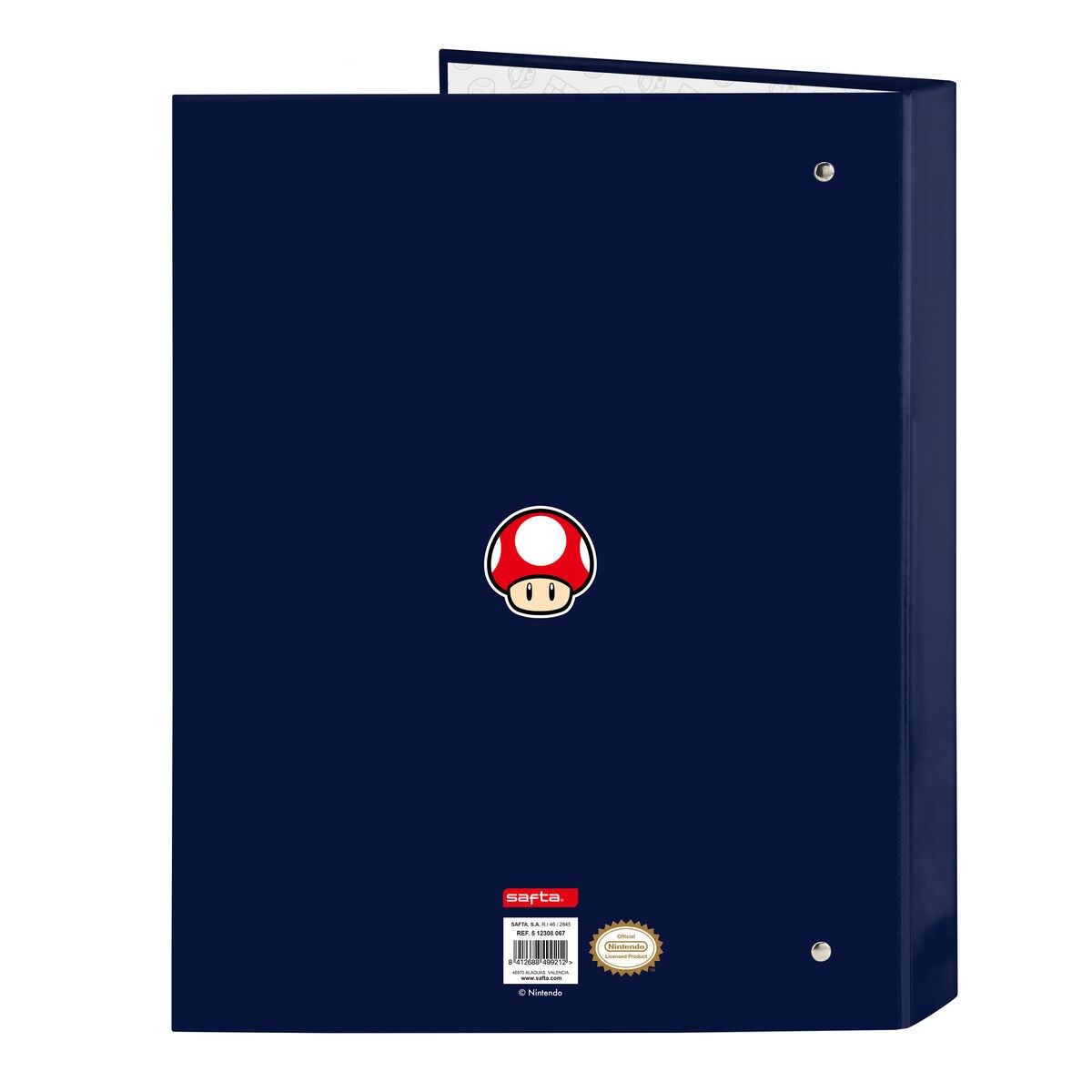 Ring binder 26.5 x 33 x 4 cm Navy Blue A4