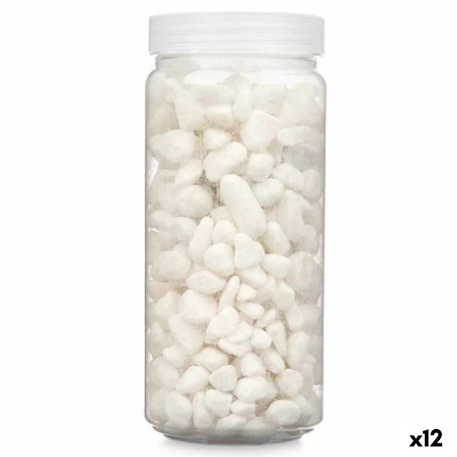 Декоративные камни Белый 8 - 15 mm 700 g 6,2 x 15,3 x 6,2 cm 6,5 x 15,8 x 6,5 cm (12 штук)