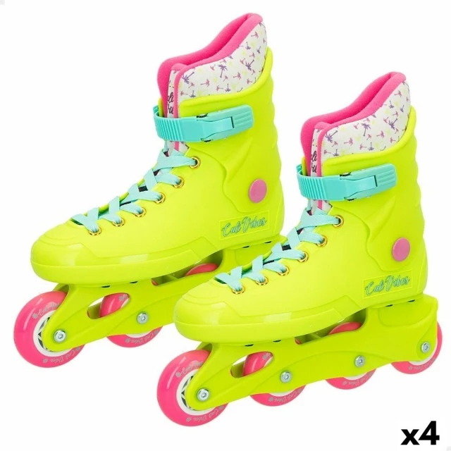 Inline Skates Yellow 36-37 (4 Units)