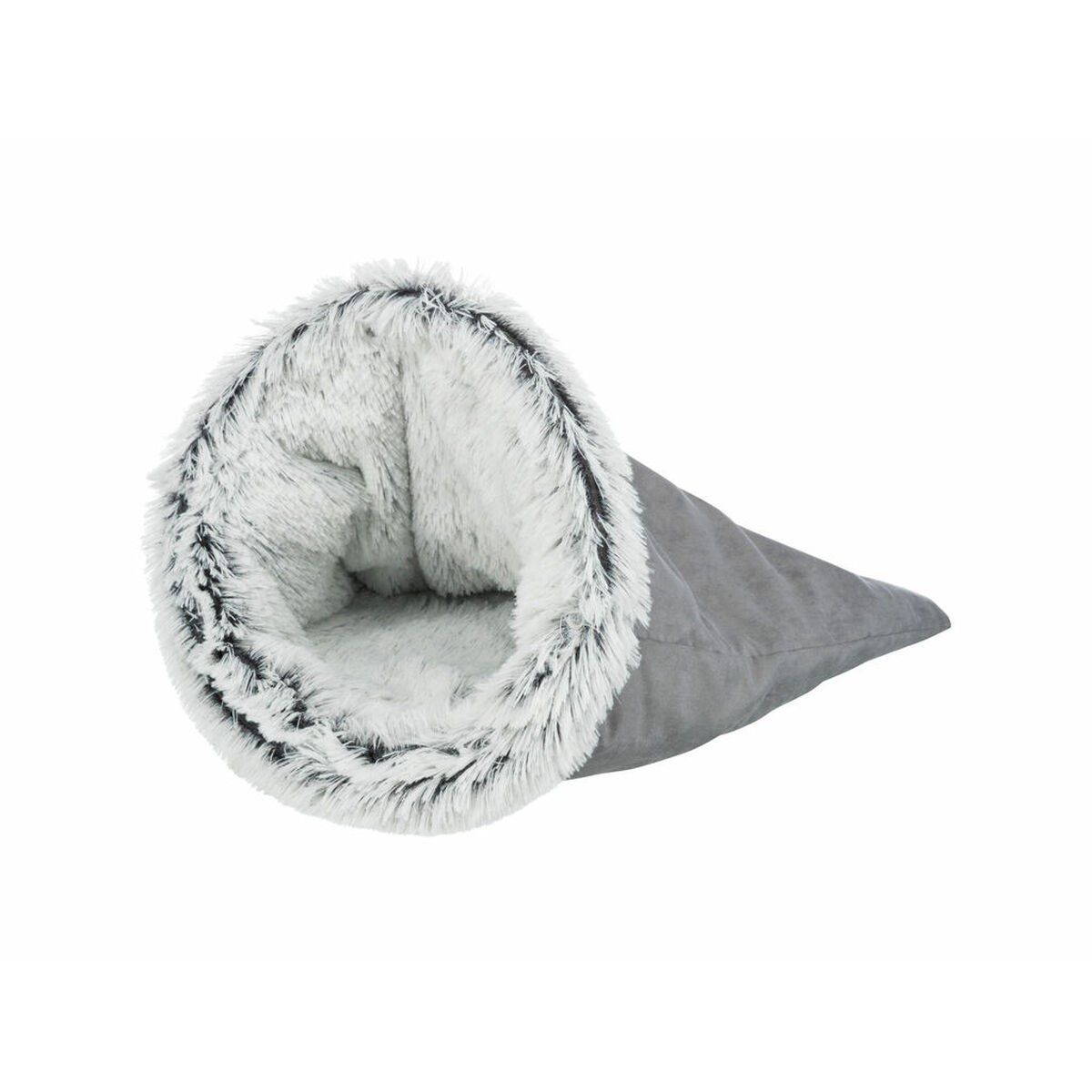 Carry bag Harvey White Black Grey Plush Ø 40 × 60 CM