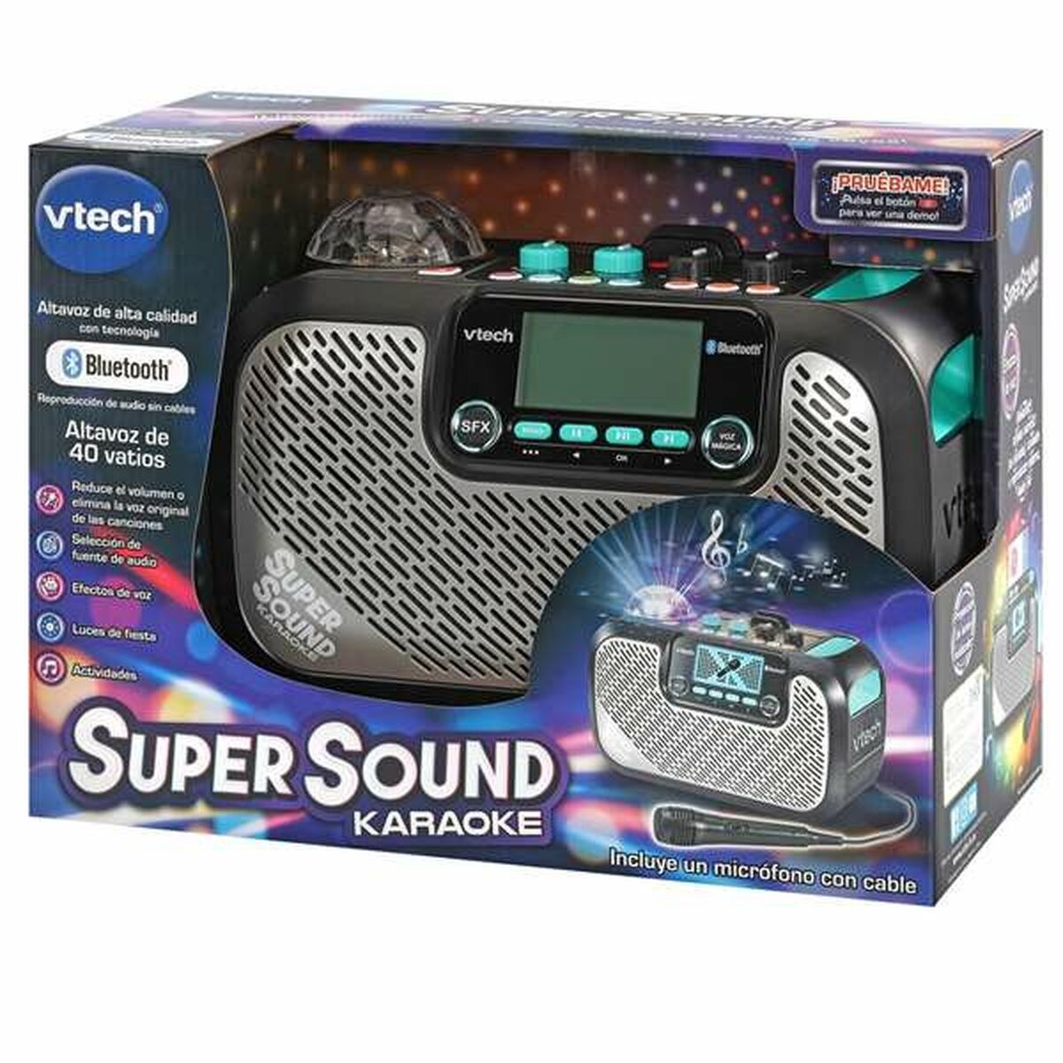 Speaker with Karaoke Microphone Super Sound