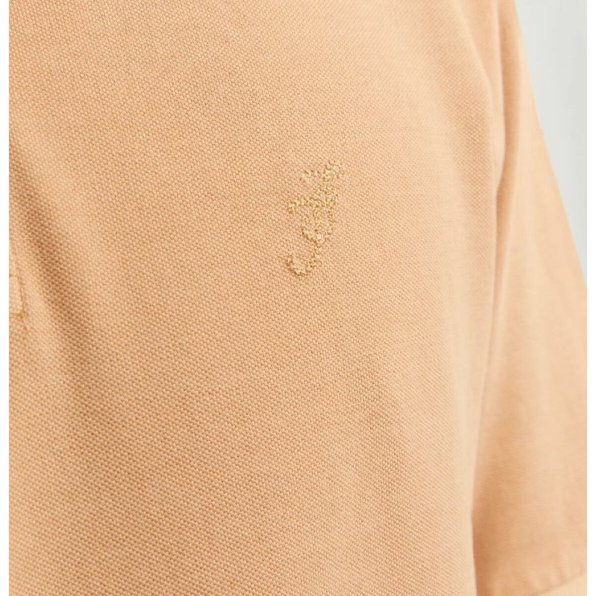 Men’s Short Sleeve Polo Shirt JPRBLUWILLIAM 12257315 Beige