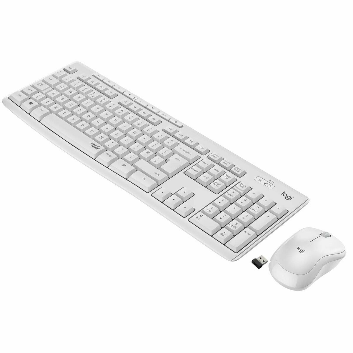 Клавиатура 920-009823 Белый Испанская Qwerty QWERTY Qwerty UK