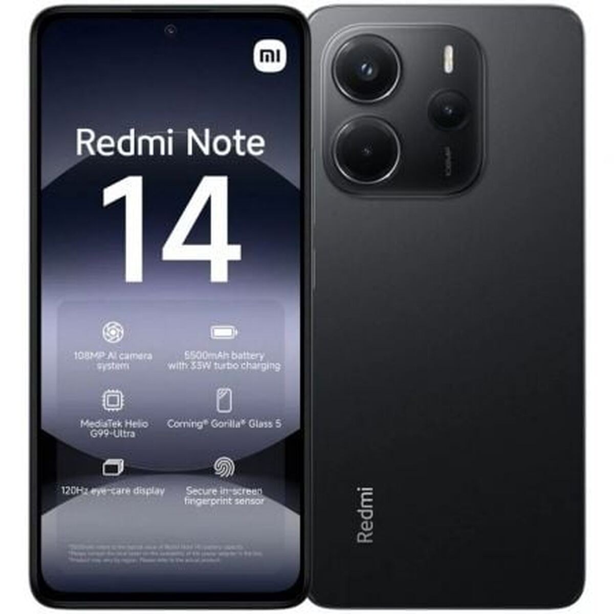 Smartphone Redmi Note 14 4G 6,67" Octa Core HELIO G99 ULTRA 8 GB RAM 128 GB Black