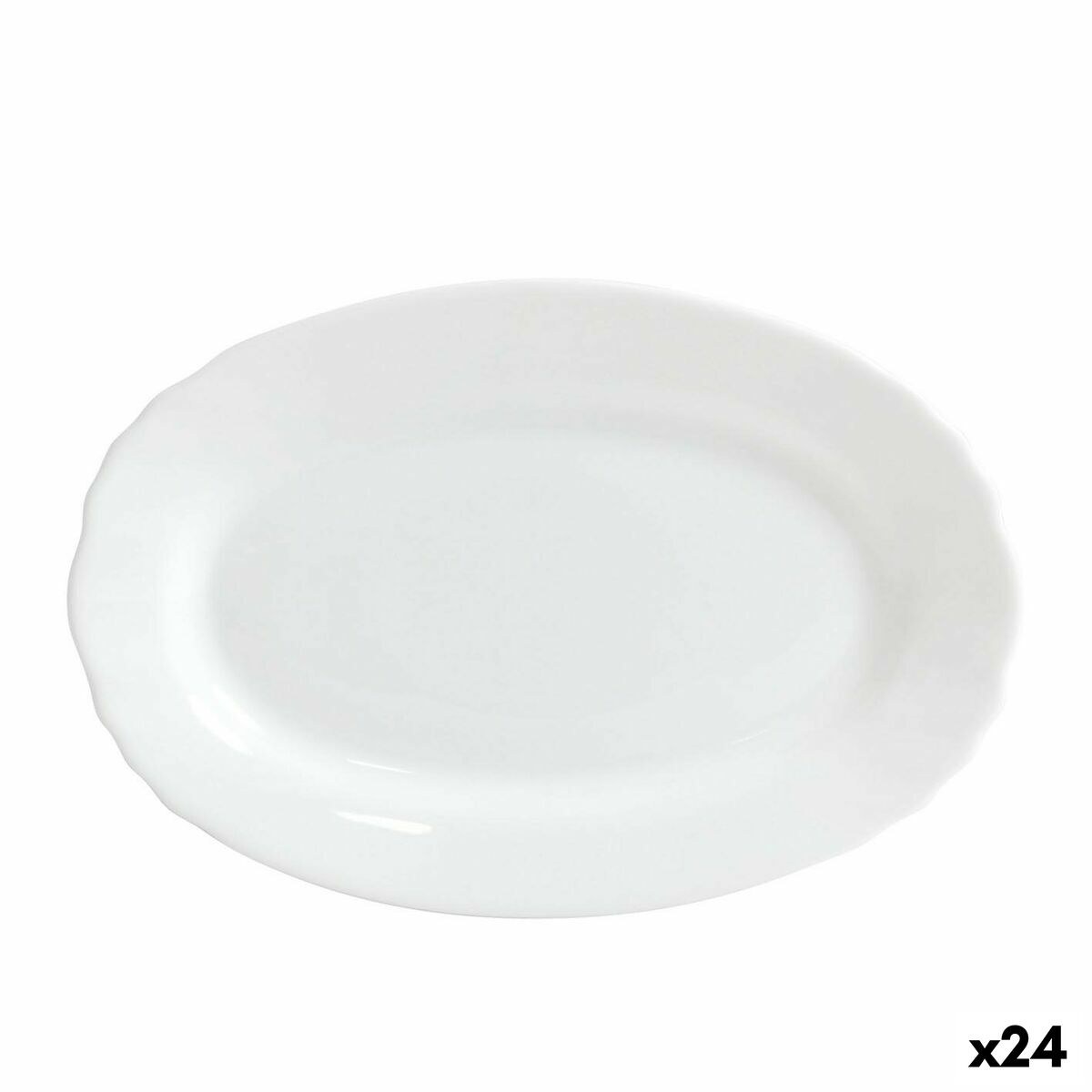 Поднос Ebro Cтекло Овальный 23 x 15,5 x 2,1 cm (24 штук)