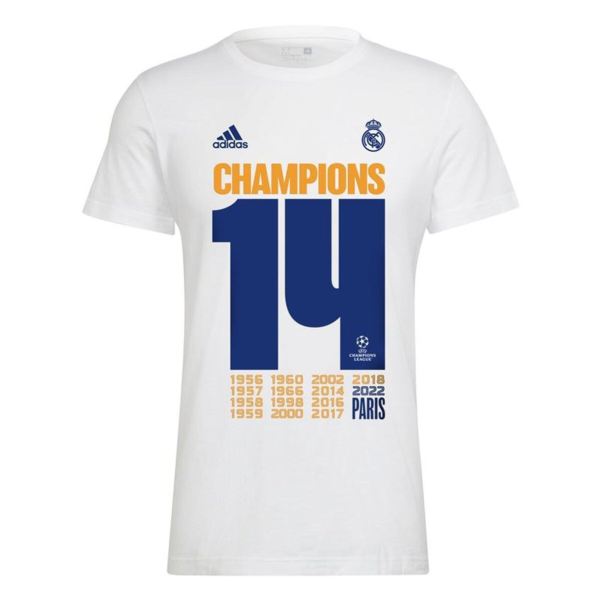 Футболка с коротким рукавом мужская Champions 2022 Белый