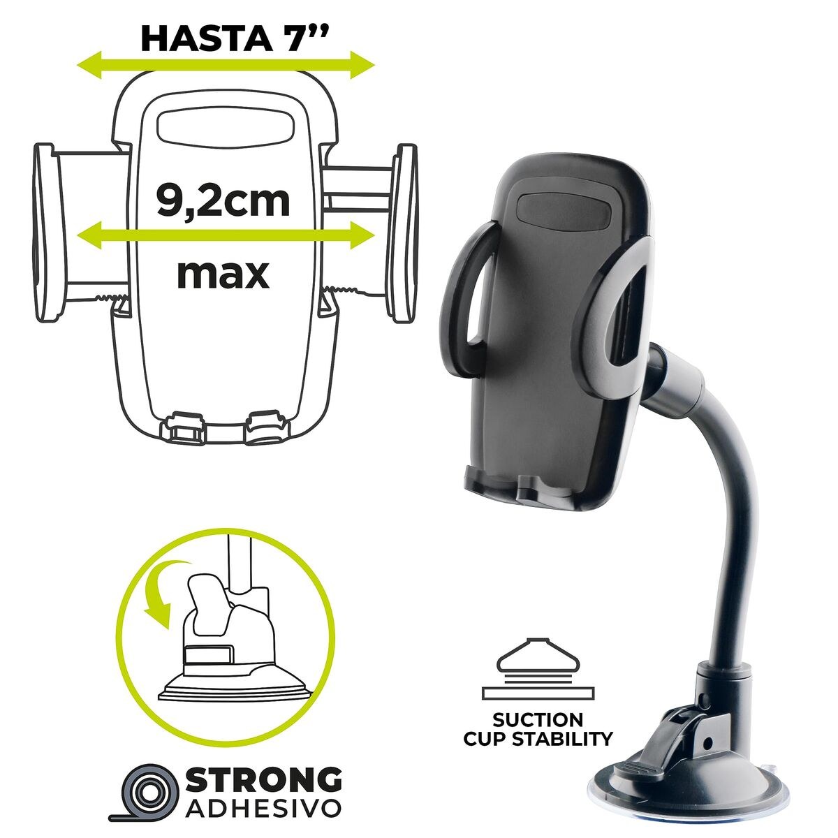 Car Mount Black 7"