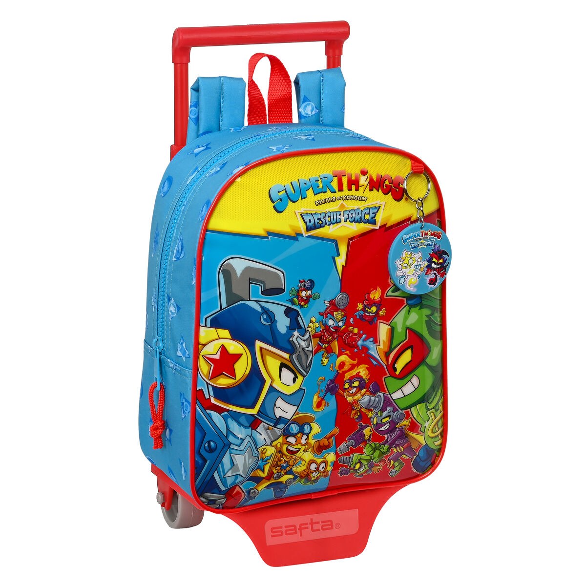 Школьный рюкзак с колесиками Rescue force Синий 22 x 27 x 10 cm