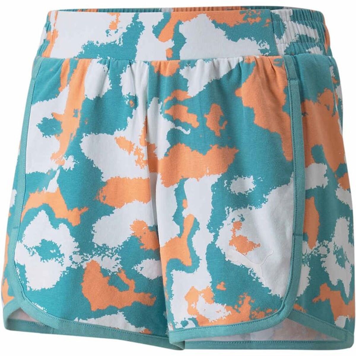 Sport Shorts for Kids Alpha AOP Girls White Green
