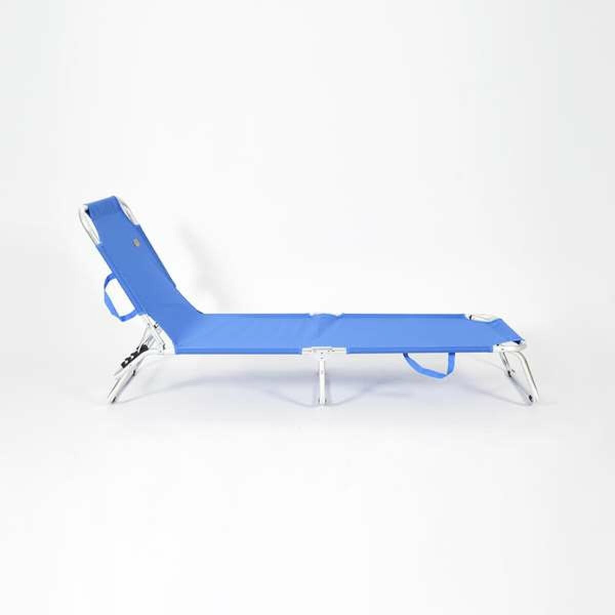 Beach sunbed Blue 188 x 58 x 24 cm