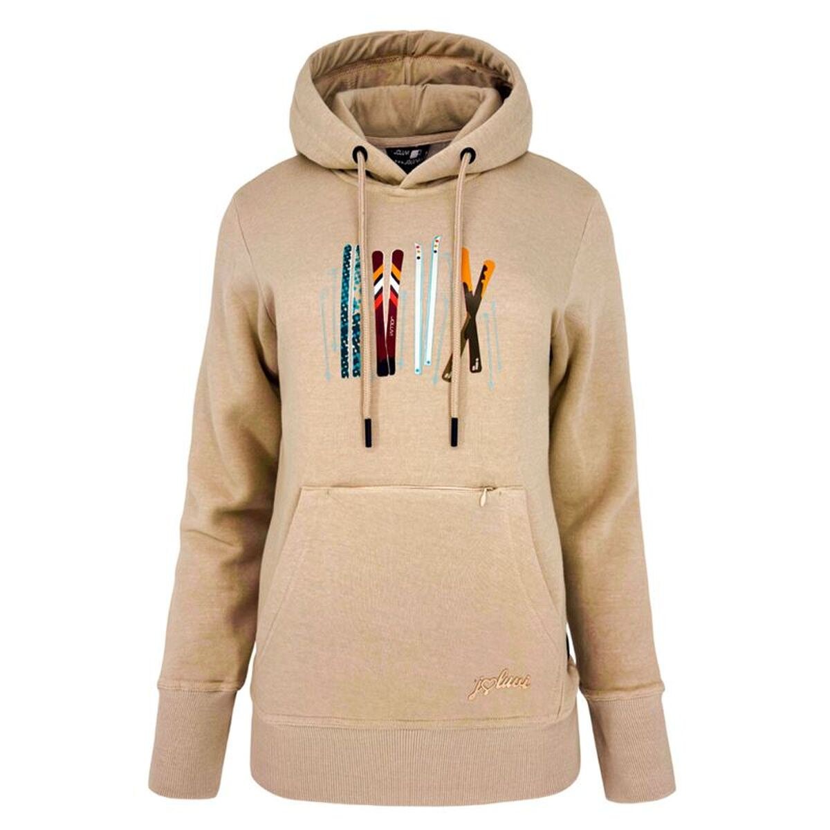 Толстовка с капюшоном женская Cotton Ski Ecru
