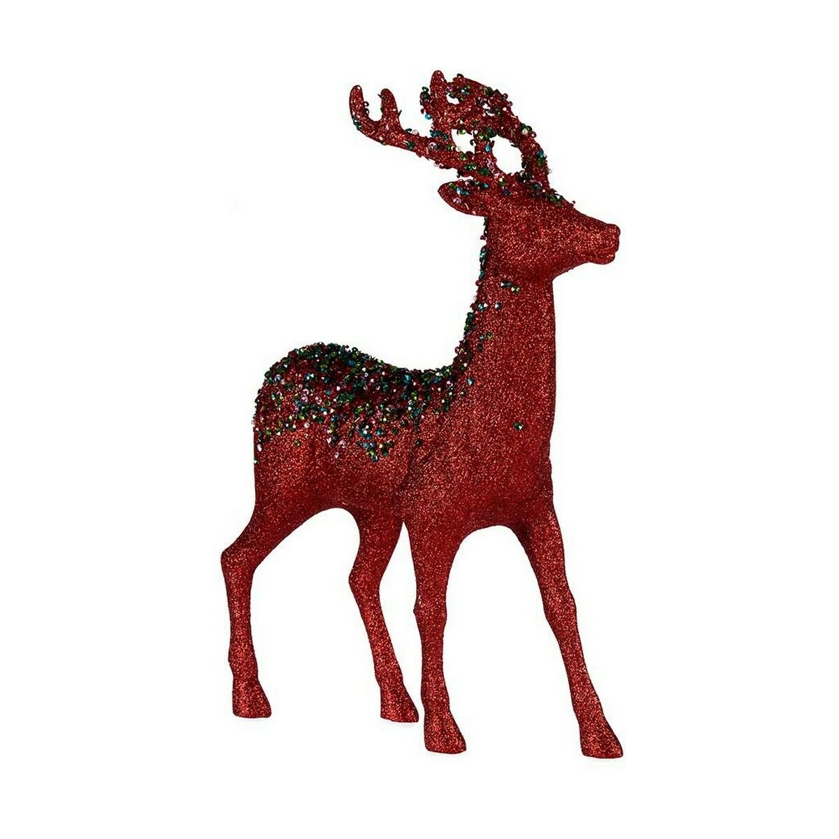Christmas Reindeer Blue Red Fuchsia Reindeer 15 x 45 x 30 cm