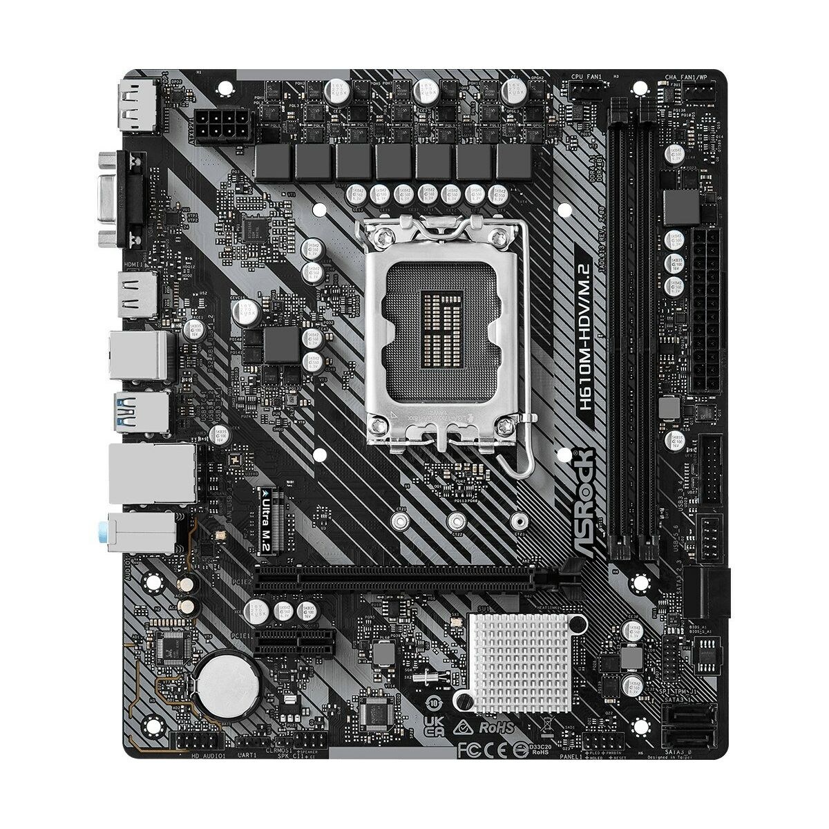 Материнская плата 90-MXBJH0-A0UAYZ LGA 1700 INTEL H610