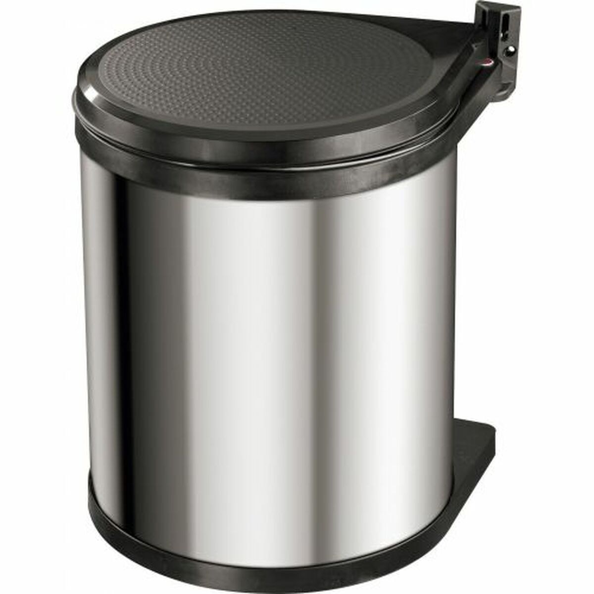 Waste bin Compact-Box Steel 15 L Black Grey Integrable