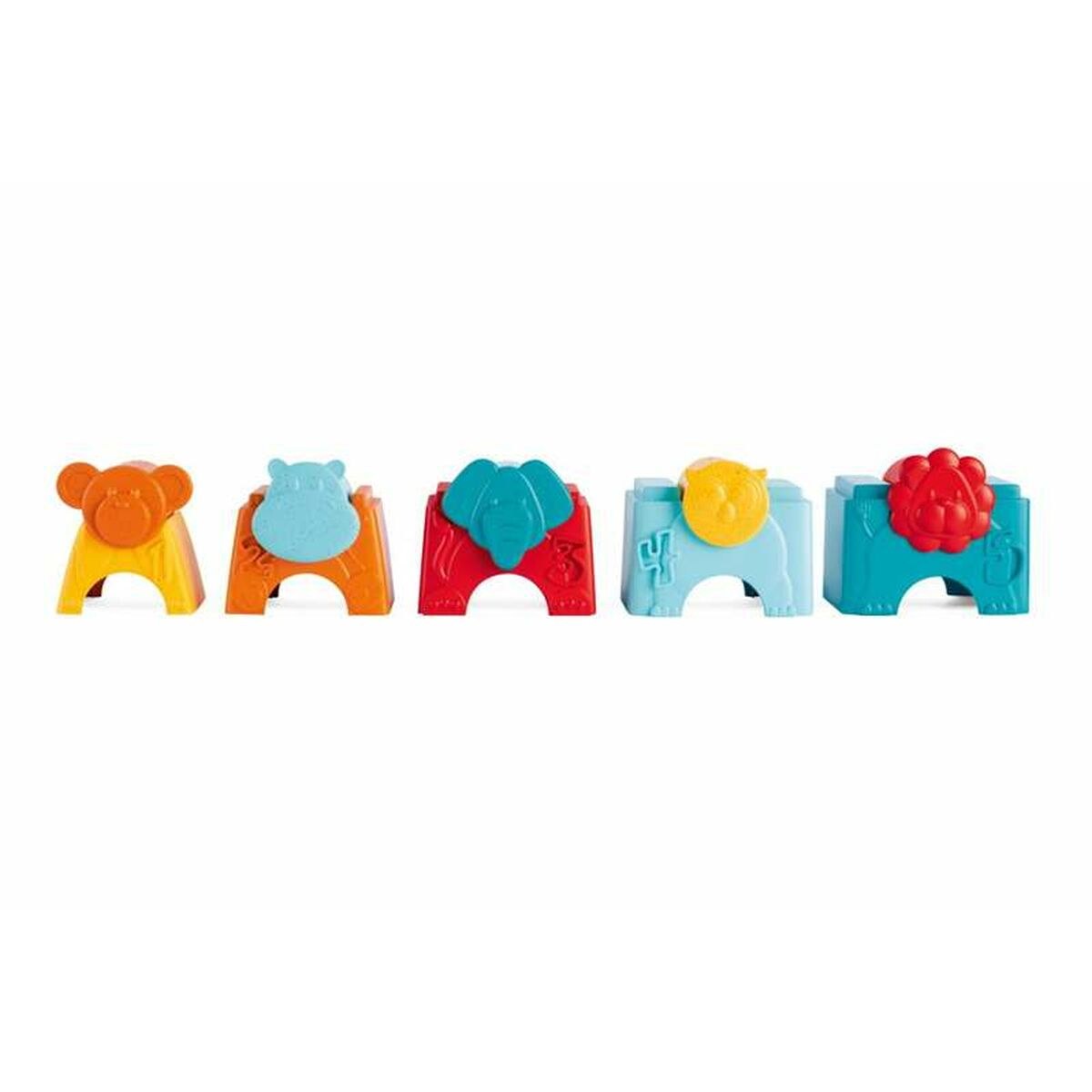 Складываемые кубики eco+ 11 x 7 x 35 cm башня Животные 10 Предметы