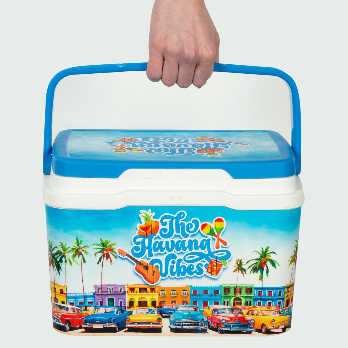 Жесткий портативный холодильник Синий Пластик 5 L 28 x 19 x 21 cm (6 штук)