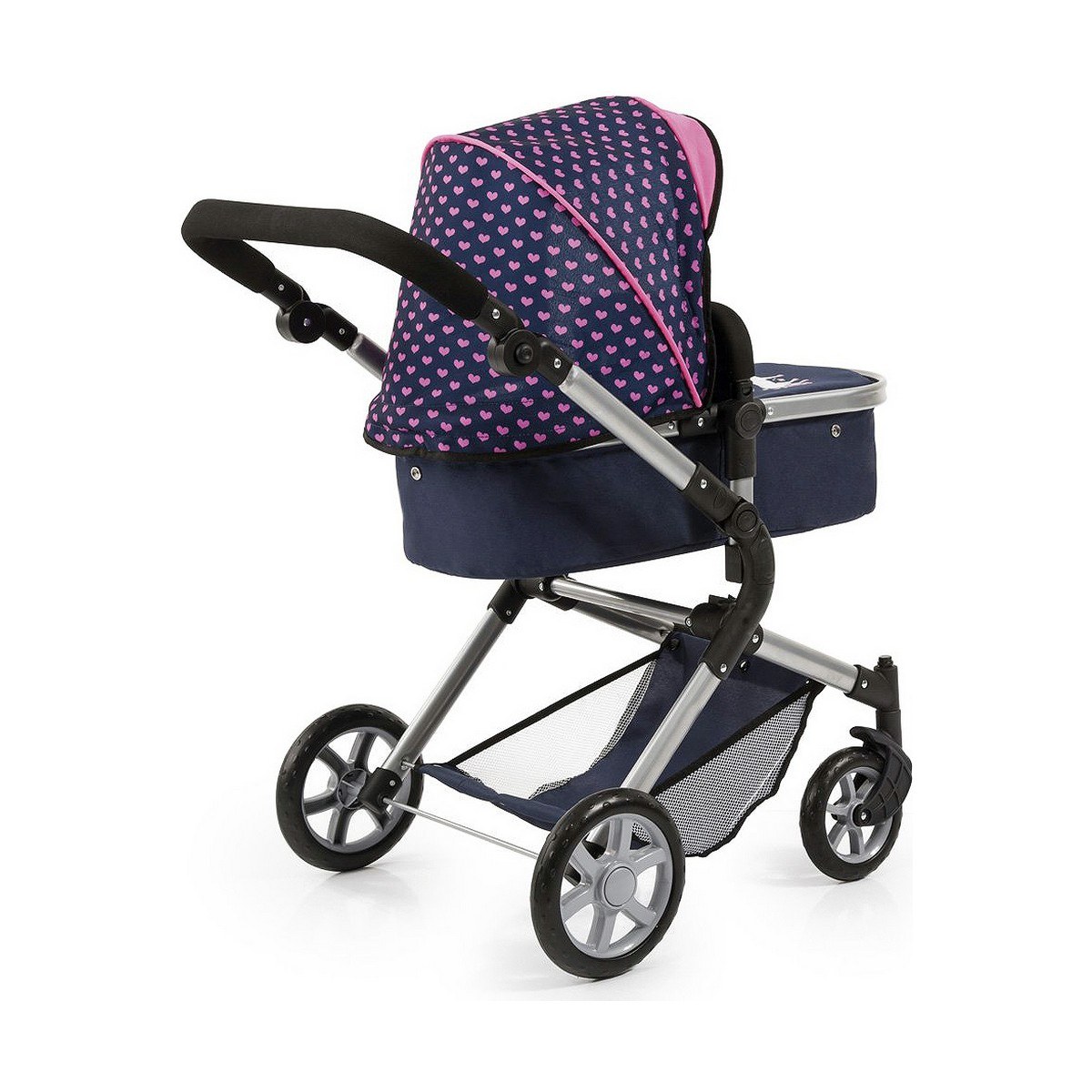 Коляска для кукол Combi Neo Pro Тёмно Синий 63 cm