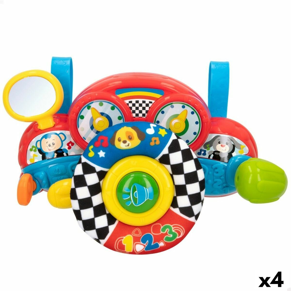 Steering Wheel for Pushchair 29 x 17 x 10,5 cm (4 Units)