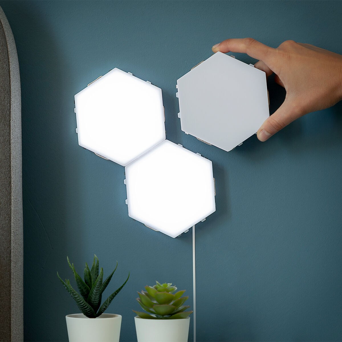 Set of Modular Magnetic and Touch LED Panels Tilight (Pack of 3)