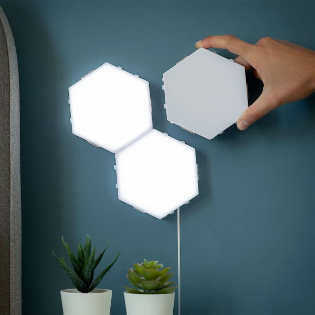 Set of Modular Magnetic and Touch LED Panels Tilight (Pack of 3)
