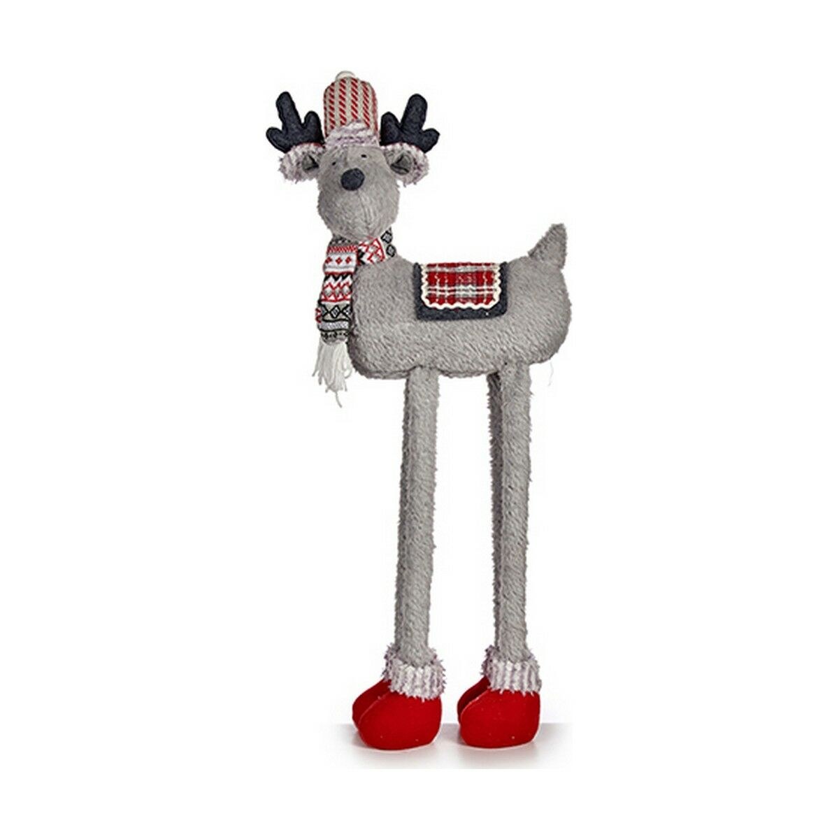 Christmas Reindeer White Red Grey 1 m 23 x 55 x 49 cm