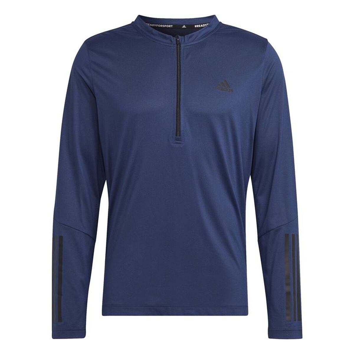Футболка с коротким рукавом мужская 1/4-Zip Темно-синий
