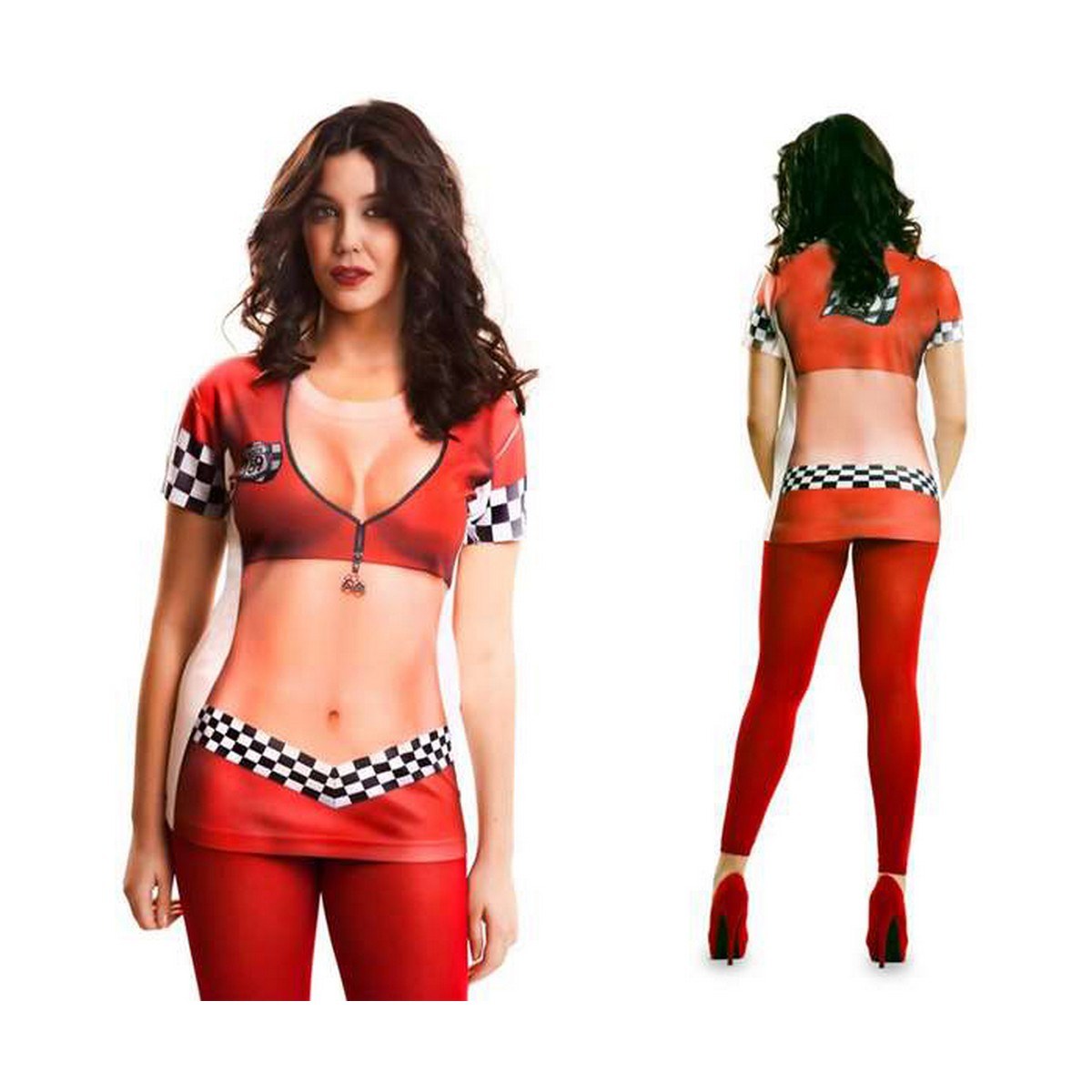 Маскарадные костюмы для взрослых Racing Девушка секси