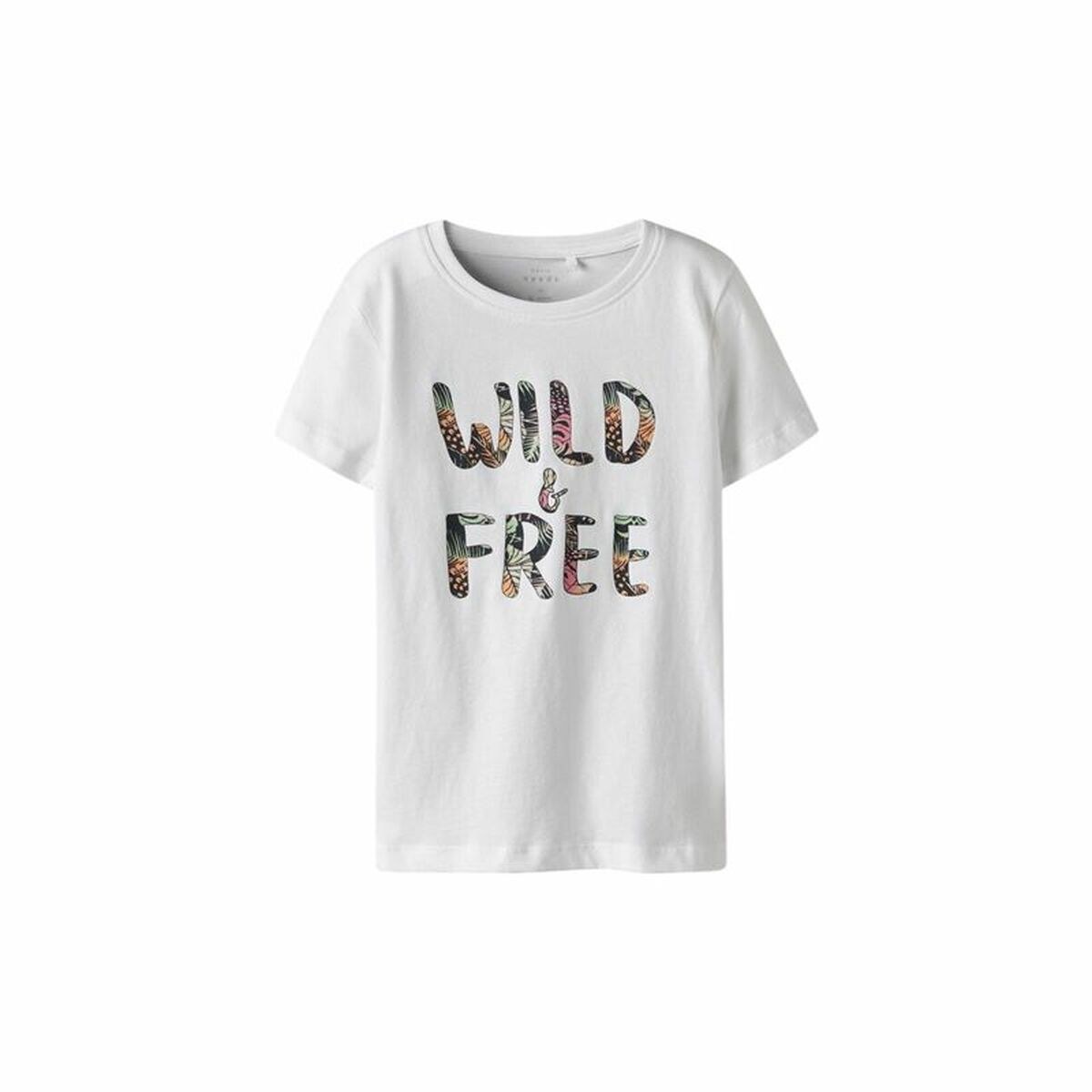 Child's Short Sleeve T-Shirt Nkfvanaya Ss Noos White
