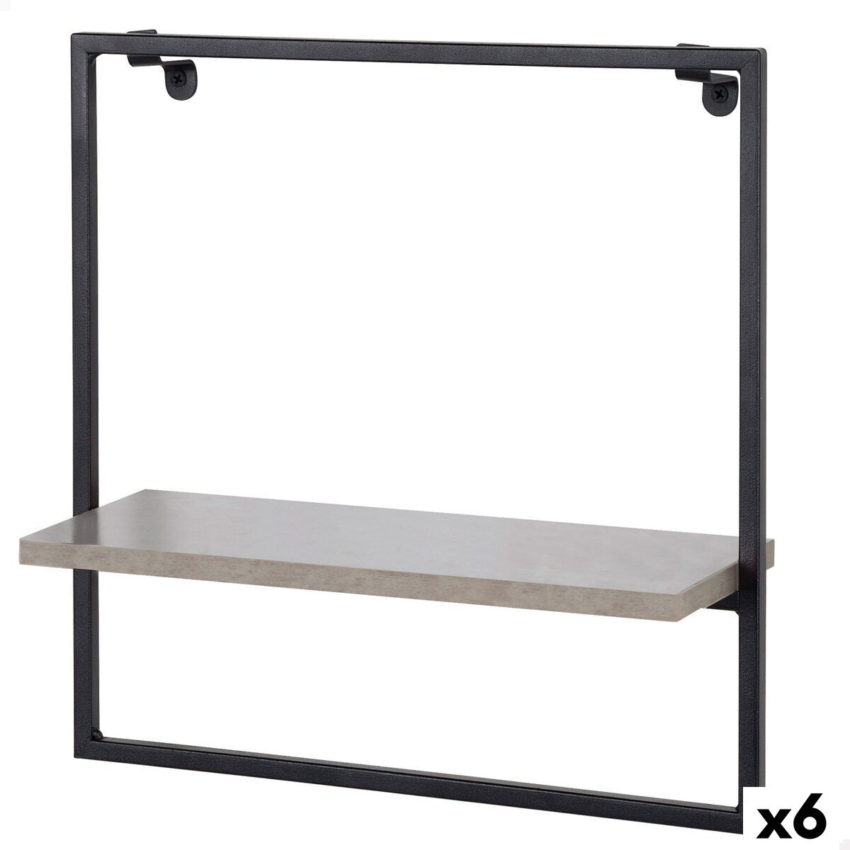 Shelve Iron MDF Wood 35 x 35 x 12 cm (6 Units)