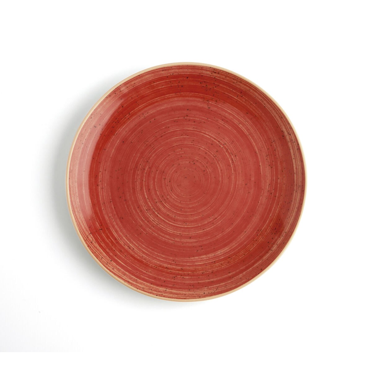 Flat plate Terra Ceramic Red (Ø 27 cm) (6 Units)