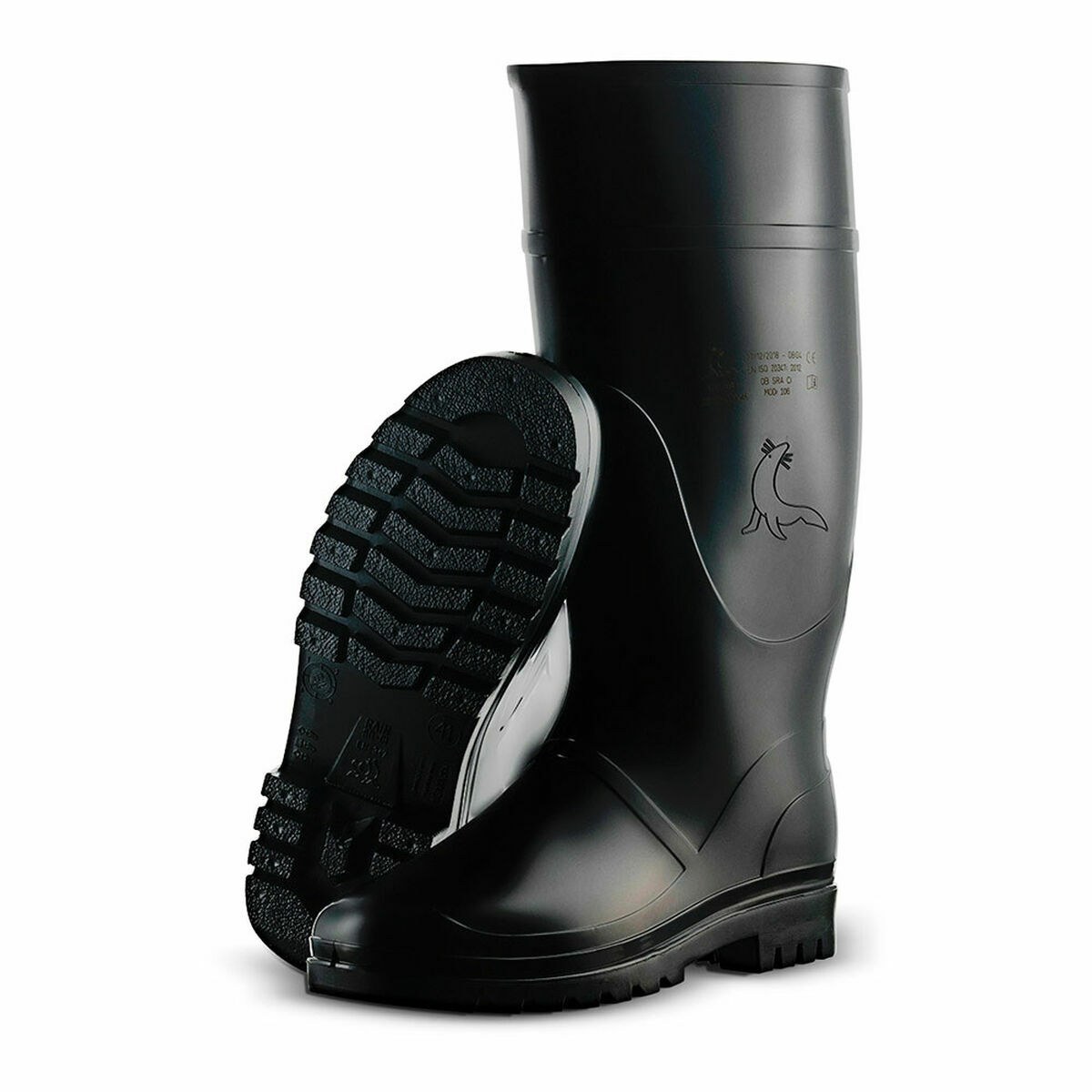 Wellington boots 106 Black Tall cane