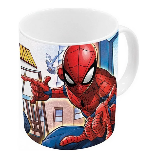 Кружка Mug Great power Синий Красный Керамика 350 ml