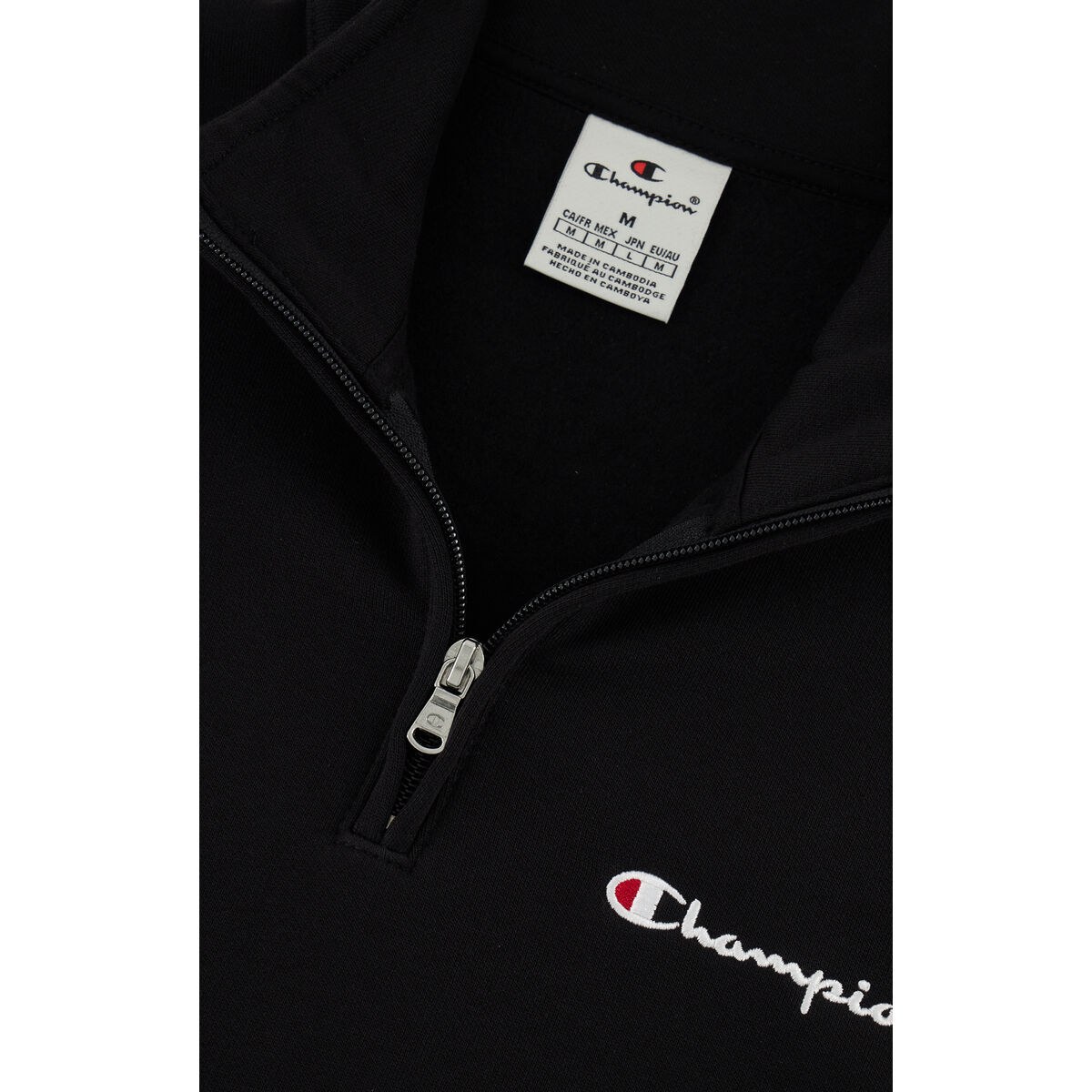 Тренировочная толстовка для взрослых HALF ZIP SWEATSHIRT 220263 NBK Чёрный