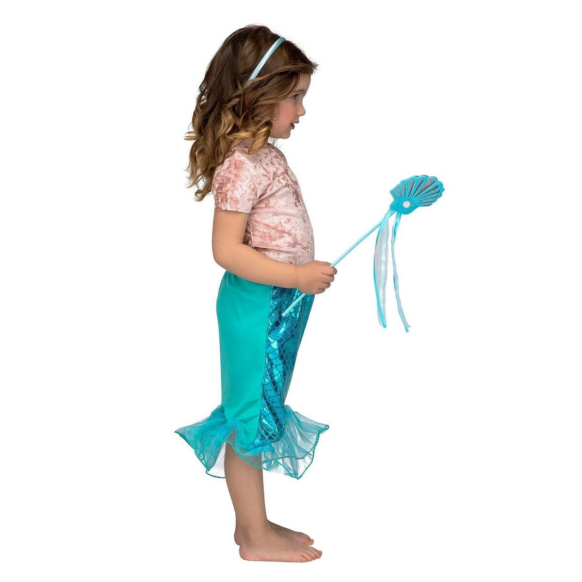 Costume for Children Mermaid Blue Tutu 3-6 years (3 Pieces)