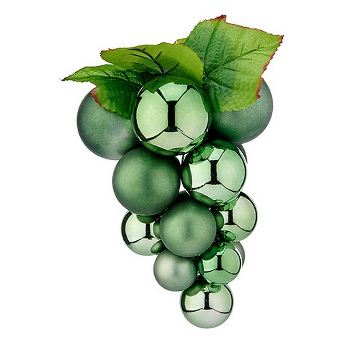 Christmas Bauble Green Plastic Grapes