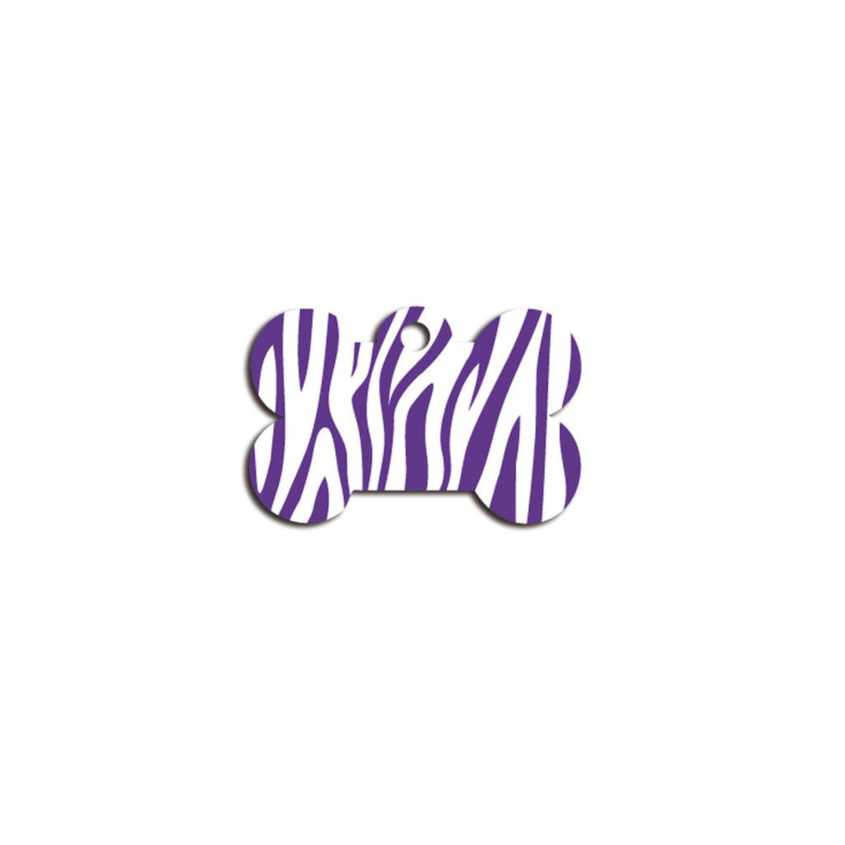 Identification plate for collar Bone Lilac