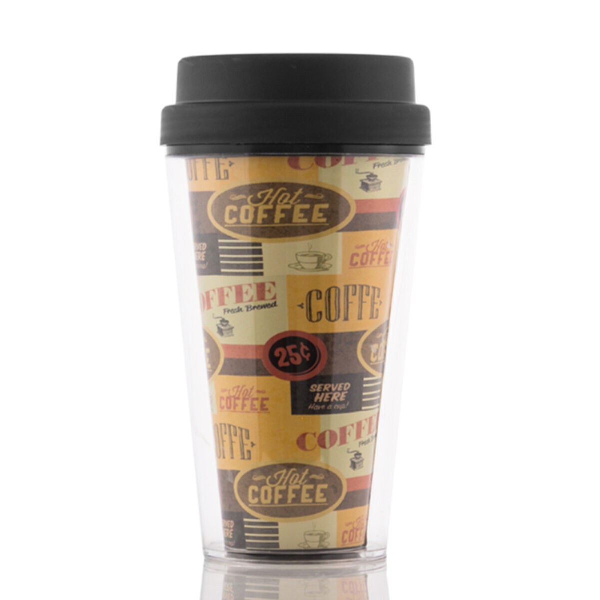 Стакан с крышкой Пластик 300 ml
